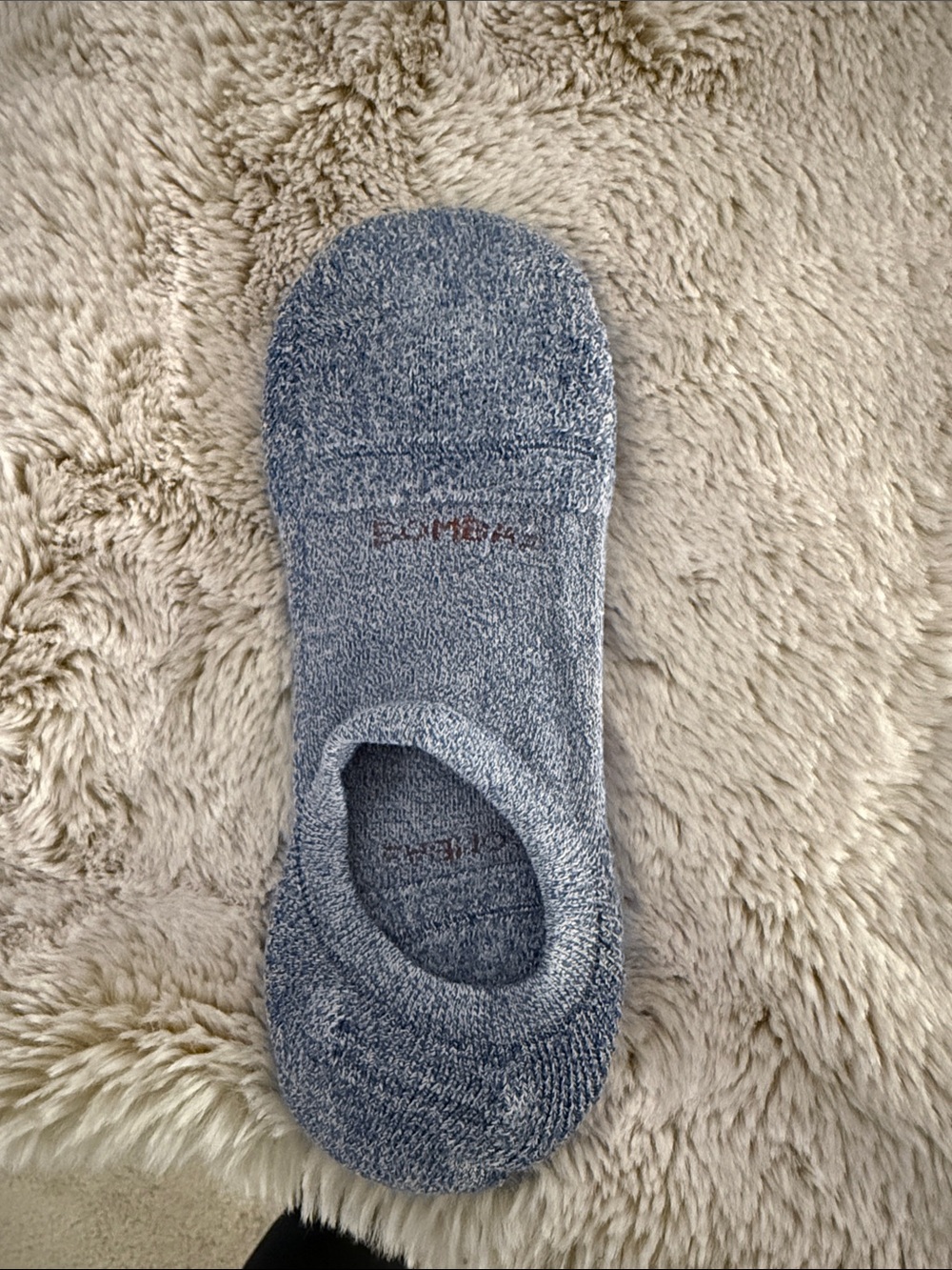 Bombas Men’s No-Show Sock in Heather Blue